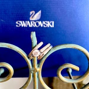 Swarovski stacked ring